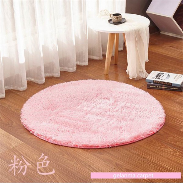 Bath Mat Non Slip Absorbent Shower Bathroom Rug Carpet round NO.A7 Green 80 diameter