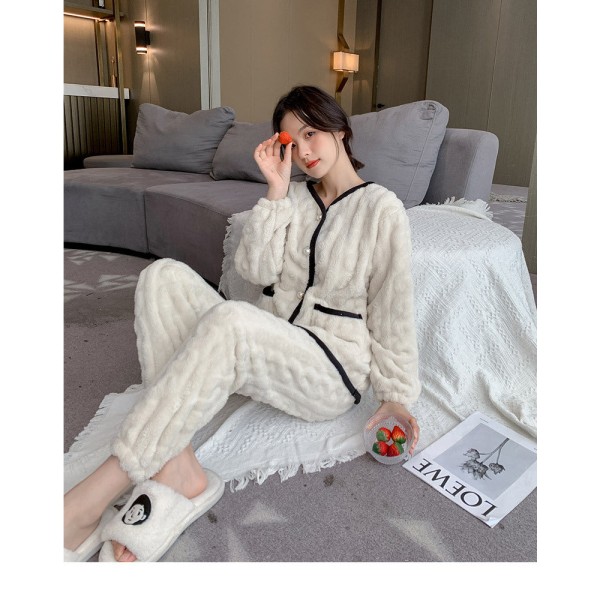 Nødvendig pyjamas for kvinner for en god natts søvn white 3XL