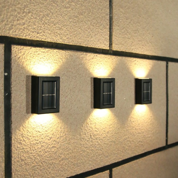 1/2/4 stk Solar Led Light Udendørs Solar Lampe med Bevægelsessensor Solar Lampe Solar Powered Sollys Spotlights til haveindretning white 6pcs