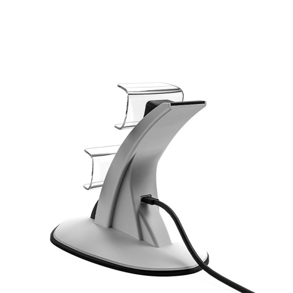 For Ps5 Flying Model Game Handle Dual-Seat Lader P5 Bluetooth-håndtak Dual-Seat Lader White