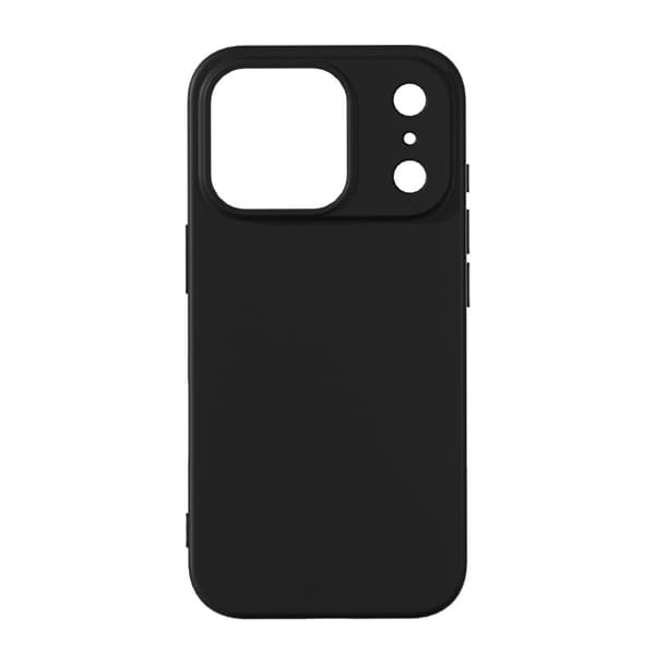 Etui til iPhone 17promax sort flydende silikone fuld blød