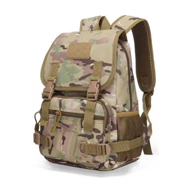 Kvinder pige rygsæk skulder taske skoletaske Militær træningstaske Udendørs Vinter Sommer Camp Tactical CS Real-Person Udstyr CP camouflage 32*23*13cm