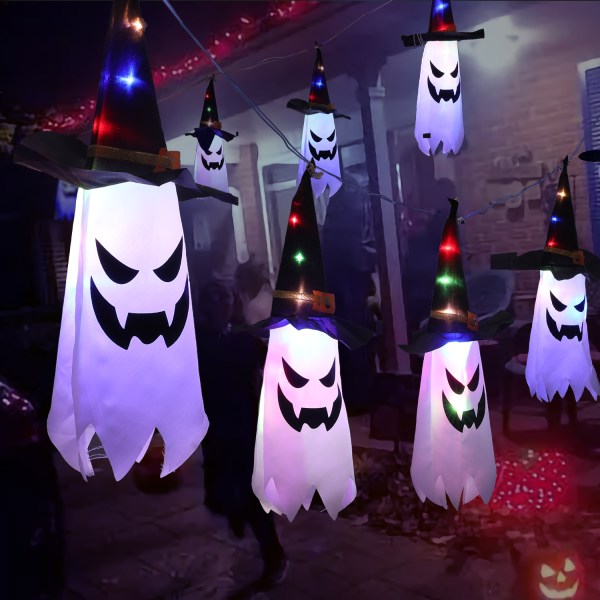 Xmas Lights Christmas Ghost Atmosphere Layout Wizard's Hat Water white