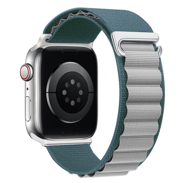 Kellon ranneke Apple Watch iWatch 38/40/41 muoviliittimellä, sumunsininen harmaalla