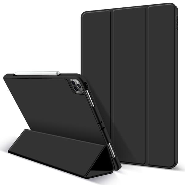 Stilfuldt etui til iPad 10.9\" Sort Silikone Bagside