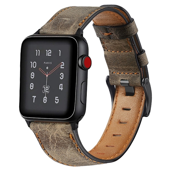 Klockarmband för Apple Watch iWatch 38/40/41mm Kaffebrun
