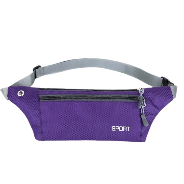 Fanny Pack Juoksuhihna Vyötärölaukku Organizer Urheilu Vedenpitävä Fitness Rose Red