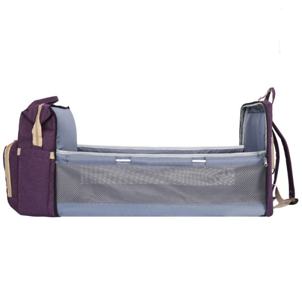 Vaippalaukut Äitilaukku Kannettava taitettava ulkokäyttöön kevyt monitoiminen vapaa-aika Purple