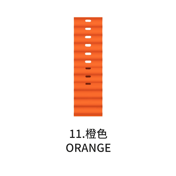 Klockarmband för Apple Watch iWatch för 1-9 generationer: 38/40/41/S10 42mm orange