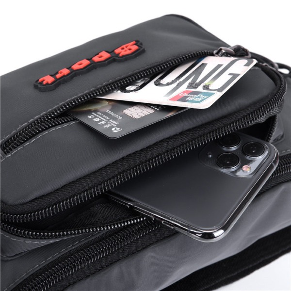 Multifunctional Waist Bag for Men and Women Large-Capacity Crossbody Bag Black