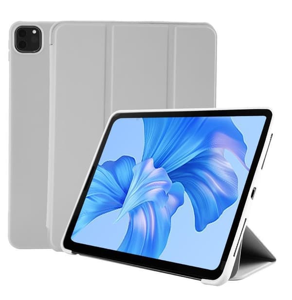 Stilfuldt etui til iPad 7/8/9 10,2 tommer grå silikone