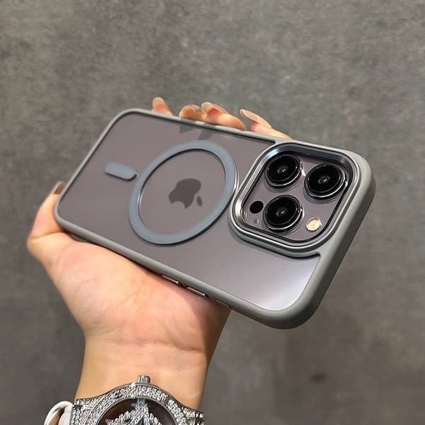 Etui til iPhone 17 Pro Max Titanium Grå Guld Skjold Magnetisk