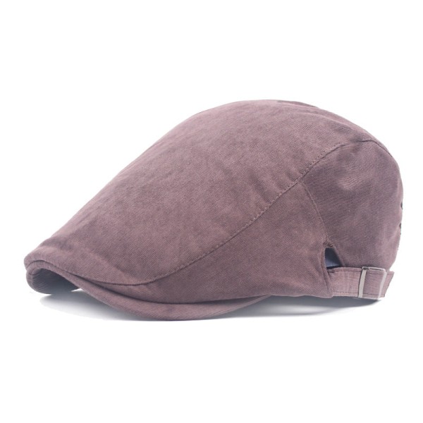 Barettihattu yksivärinen huipullinen cap Miehille ja naisille Baretti Yksinkertainen retro-aurinkohattu Kevään ja kesän casual turistihattu Khaki Adjustable