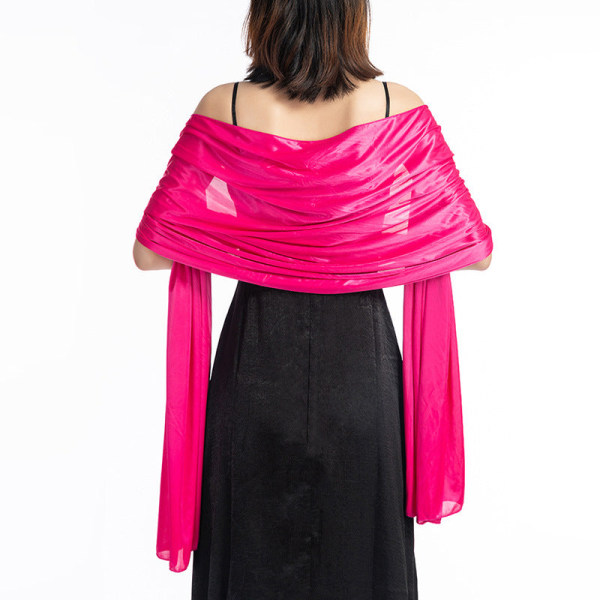 Dametørklæde sjal 2022 Monokromt sjal for forår og efterår Rose Red