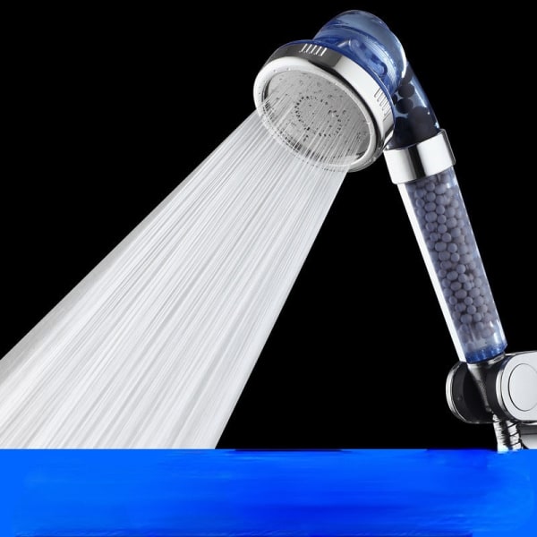 Duschhuvud Justerbart Supercharged vattenbesparande anjonmunstycke adjustable shower