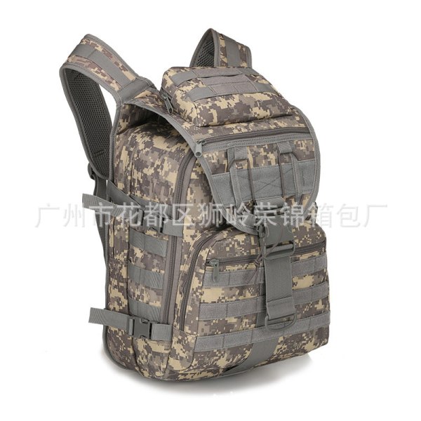 Ryggsekk Combat Bag Vanntett Vandring Vandring Kamuflasje Bag Slitasjebestandig ACU Average Size
