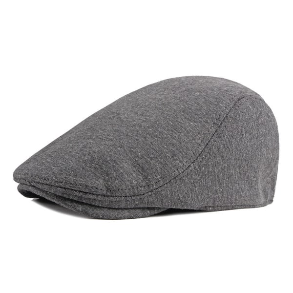 Beret Hat 2022 Vår Sommer Ensfarget Solbeskyttelse Uformell motehette Dark gray Adjustable
