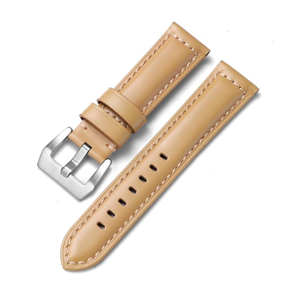Klockarmband för Apple Watch iWatch Tillämpligt gränssnitt 42-44-45-49mm PNH-glansig ljusbrun-silverspänne