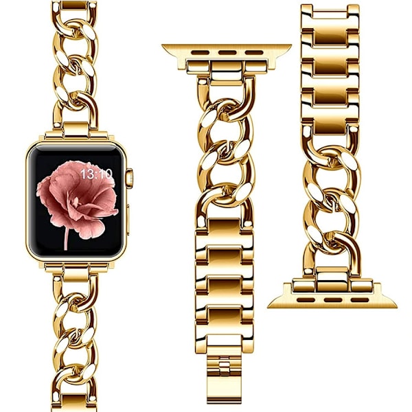 Klockarmband för Apple Watch iWatch 38-40-41MM Guld