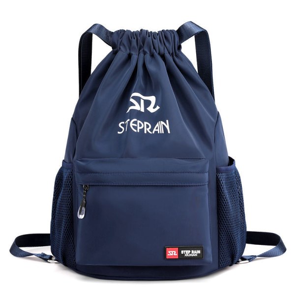 Rygsæk Folding Gym Bag Træning Rygsæk Snørepose Snørepose Basketballtaske Sapphire Blue Small Size