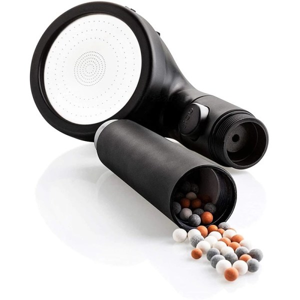 Premium Duschhuvud Justerbar Tre-växlad Justering En-klick Water Stop Anion Shower Filter ball