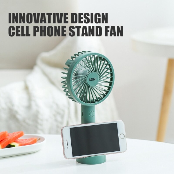 USB Genopladelig Elektrisk Håndholdt Mini Fan Usb Opladning Student Desktop Air Cooler Udendørs Fan Port Purple