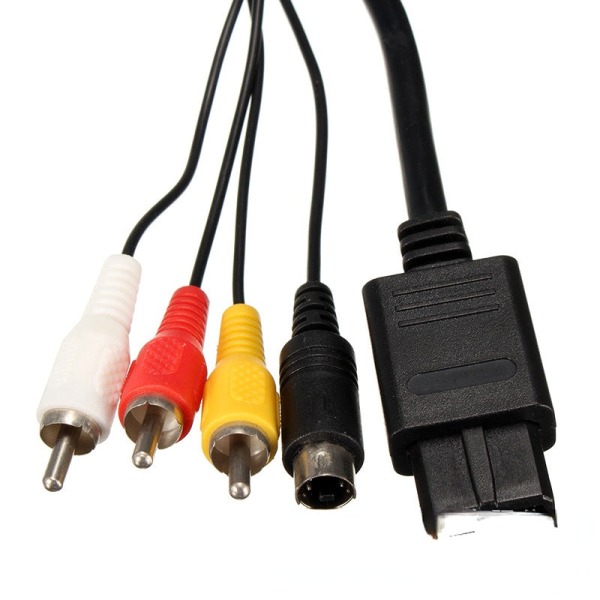For N64/SNES/NGC tre-i-ett S AV-kabel lyd- og videokabelterminal 1,8 M