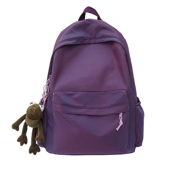 Reppu uusi kaltevuus väri Muoti casual laukku korkeakouluopiskelijoiden laukku miesten suuri kapasiteetti korealainen Purple Single bag pendant