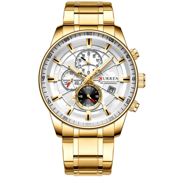 Herremote Business Watch Quartz Waterproof Watch MZMW-8362 Gold