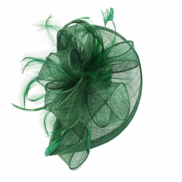 Stort pannebånd Alice Band Hat Fascinator Bryllup Ladies Day Race Royal Ascot Green