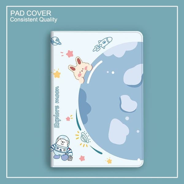 Stilfuldt etui til iPad Pro112024 Space Rabbit Inch Soft