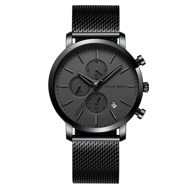 Miesten kellot Ei-mekaaninen watch Opiskelijalle vedenpitävä lahja Black A