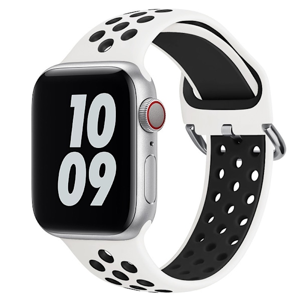 Urrem til Apple Watch iWatch 38/40/41mm hvid og sort
