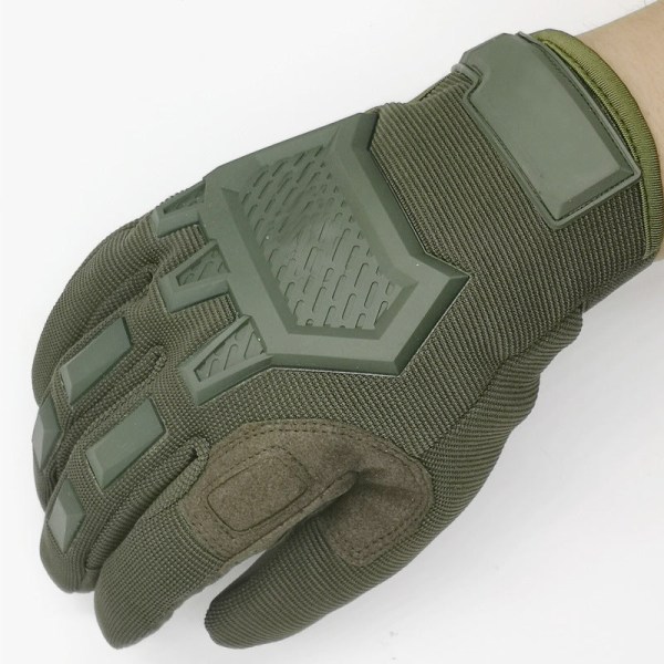 Kvinner Menn Sykkelhansker Utendørs Sport Trening Fjellklatring Full Finger Protection Touch Screen Khaki L