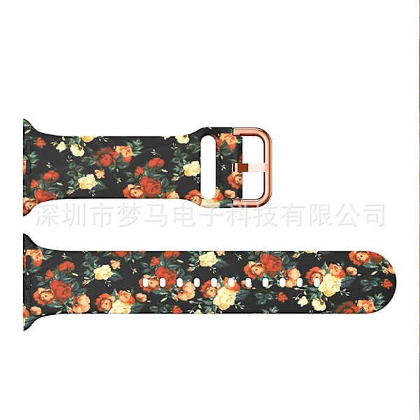 Kellon ranneke Apple Watch iWatch Punainen Ruusu 42/44/45/49mm