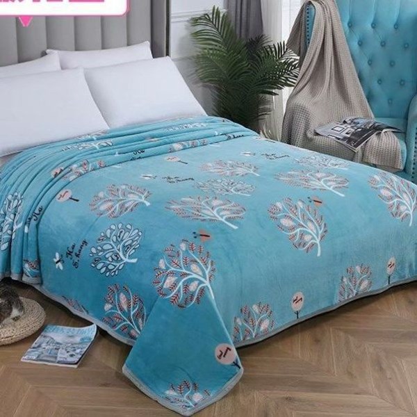 Förtjockad flanell korallfleecefilt Förtjockad luftkonditioneringsfilt Sovsal cover Dream 180*200cm 1150g