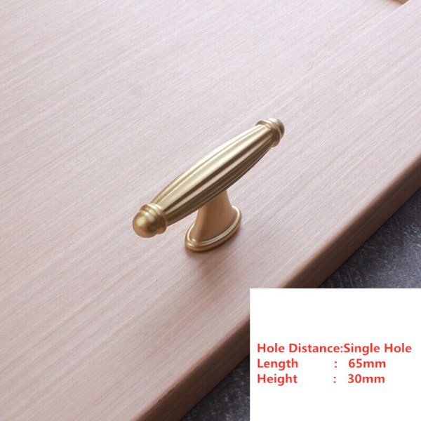 Pearl Golden Simplicity Hardware Messinkikahvat Laatikoiden kaappihuonekalut Keittiön kahvat B6-Single hole