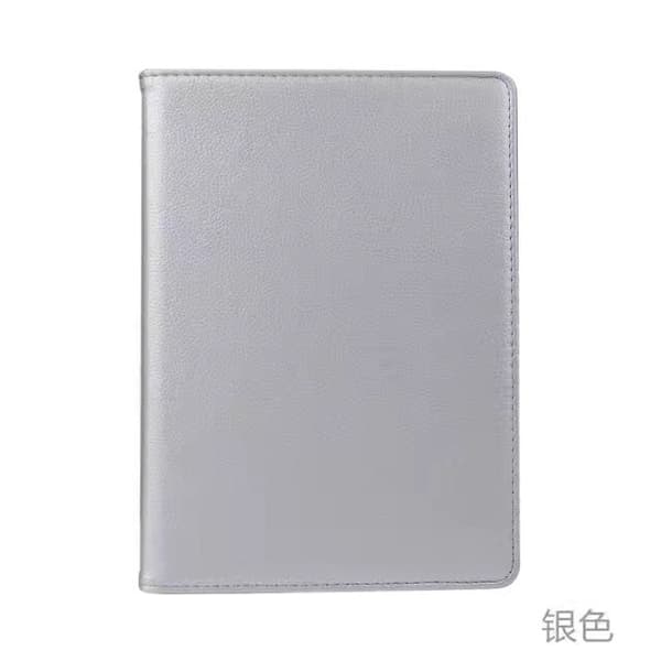 Etui til iPad 2019 mini 5/mini 4 sølv lychee tekstur roterende læder Silver