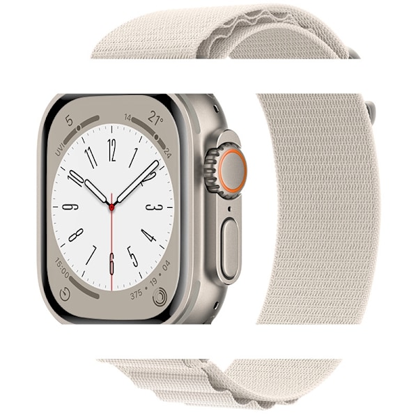 Klockarmband för Apple Watch iWatch 38/40/41/42mm Stjärnljus titan spänne