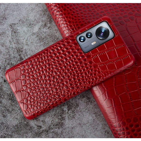 Etui til iPhone 16 Plus rødt lær
