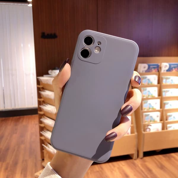 Etui til iPhone 17Pro lige kant flydende silikone