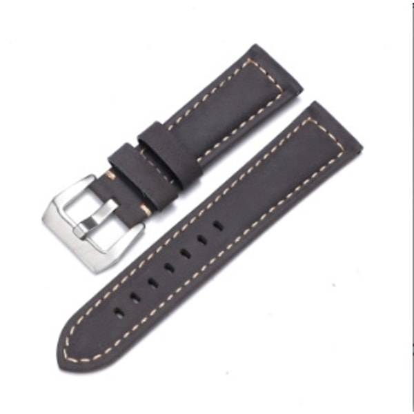 Klockarmband för Apple Watch iWatch 42/44mm Grå Silverspänne