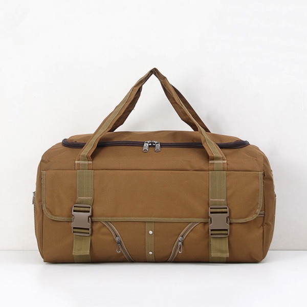 Stor kapasitet håndholdt lerret reiseveske Militære fans Front Transport Bag Outdoor Khaki Large Size