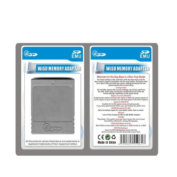 For Wii/NGC SD Card Adaptor Wii SD Card Reader NGC Game Memory Card