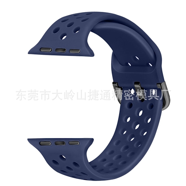Urrem til Apple Watch iWatch 38/40/41/42 S10mm Mørkeblå