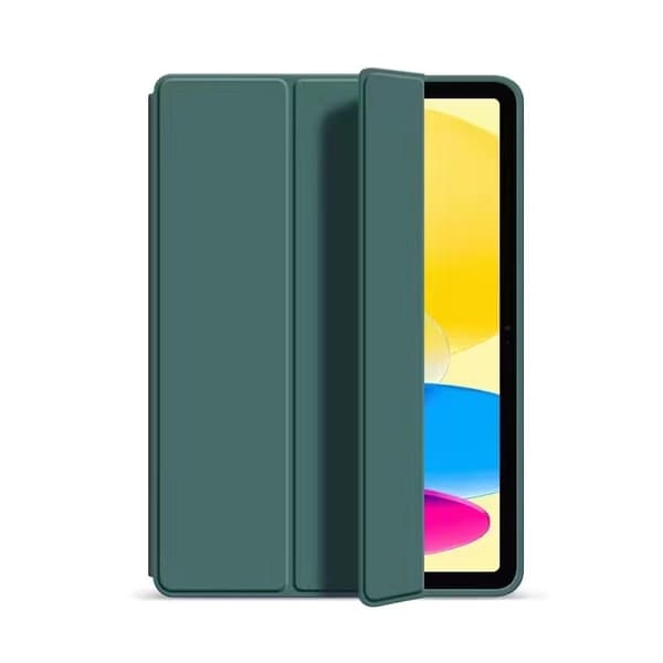 Fodral för iPad mini 6/7 \"Midnattsgrön\" tri fold stativ full honeycomb