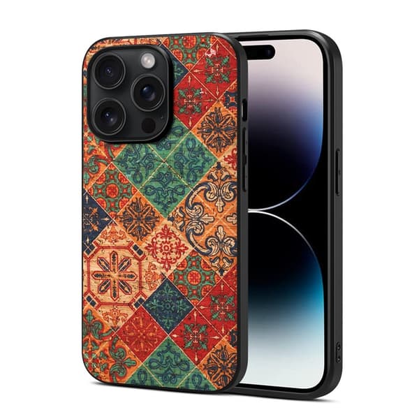Fodral för iPhone 14 Pro vinter/blått läder anti-fall baksida