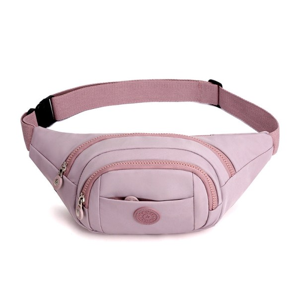 Menn kvinner Fanny Pack Midjeveske Crossbody Fashion All-Match Sports One-Soulder Purple