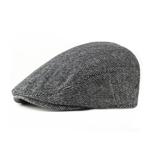 Beret Hat 2022 Efterår og vinter Uld Casual Varm modekasket Gray 58-59cm