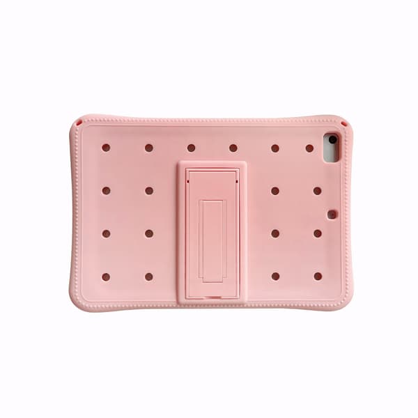 Stilfuldt etui til iPad mini 1/2/3 7.9\" solid pink knaphuller